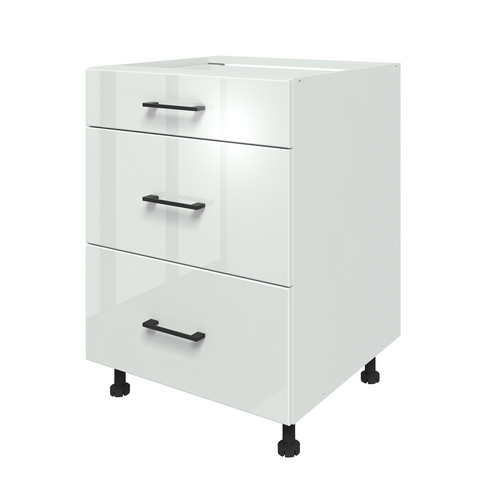 AMIGA KU-D60S3 Szafka 60 cm dolna fronty akryl biały połysk na Arena.pl