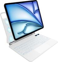 Klawiatura do iPad Air 4/5/6/7 i iPad Pro 11 biała z touchpadem QWERTZ