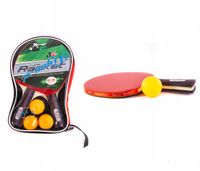 2X RAKIETKI DO PING PONGA 2SZT ZESTAW W POKROWCU
