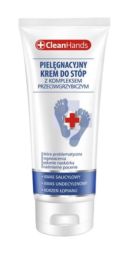 CLEAN HANDS Krem do stóp z kompleksem przeciwgrzybicznym 75 ml na Arena.pl