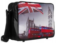 młodzieżowa, pojemna torba na szerokim pasku - loren