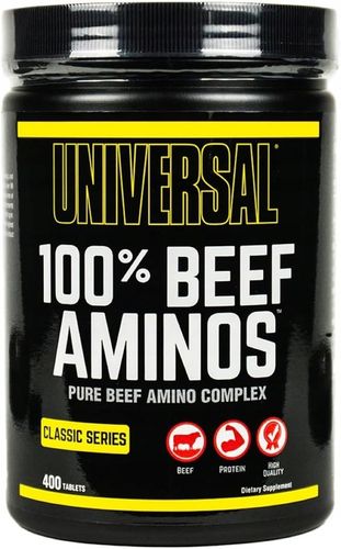 UNIVERSAL 100% BEEF AMINOS 400 Tab WOŁOWE EAA BCAA na Arena.pl