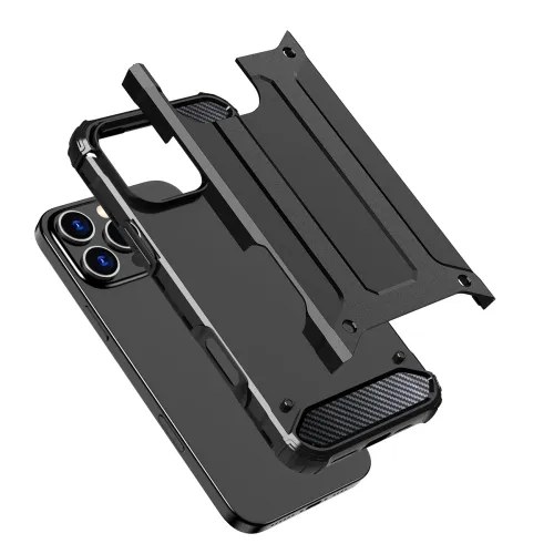 etui hybrid armor pancerne na iphone 16 pro max - czarne na Arena.pl