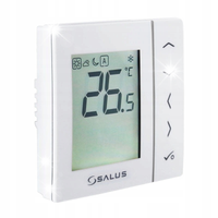 PRZEWODOWY PODTYNKOWY REGULATOR TEMPERATURY SALUS VS35W DOBOWY BIAŁY 230V