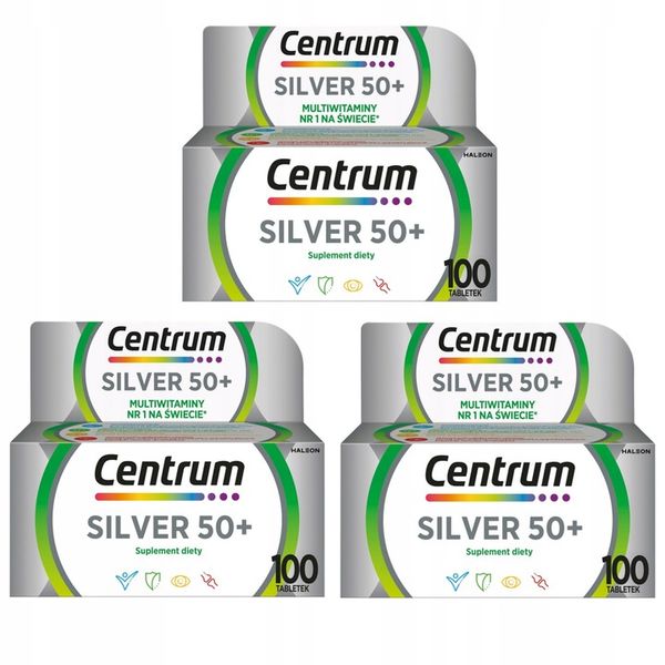 Multiwitamina Centrum Silver 50+ minerały witaminy dla dorosłych 100 tab zdjęcie 1