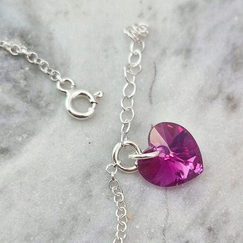 SREBRNA BRANSOLETKA ANIOŁEK I KOMUNIA ŚW. SERCE SWAROVSKI GRAWER na Arena.pl