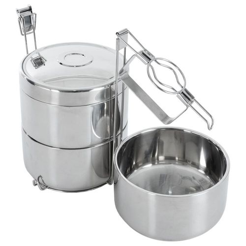 Menażka 3-poziomowa Piętrowa Termiczna Termos Przenoszenia Żywności Obiadów na Arena.pl