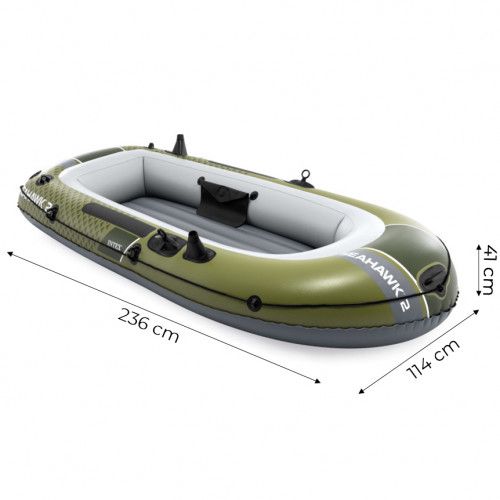 PONTON DMUCHANY INTEX SEAHAWK 2 OSOBOWY I-BEAM 240 KG na Arena.pl