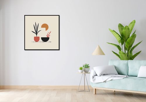 Plakat 80x80cm Domowy Ogród na Arena.pl