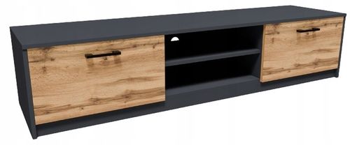 Szafka RTV 2DC 160cm GRAFIT-WOTAN duży stolik pod telewizor komoda na Arena.pl