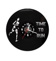 Zegar ścienny z płyty winylowej TIME TO RUN 2.9