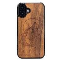 drewniane etui bewood do iphone 16 plus wilk imbuia