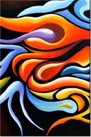 100 70CM OBRAZ PŁÓTNO KOBIETA TAŃCU PŁÓTNO RAMA