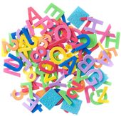 NAKLEJKI Z PIANKI - LITERY I CYFRY 94SZT DP CRAFT