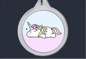 Brelok do kluczy Jednorożec