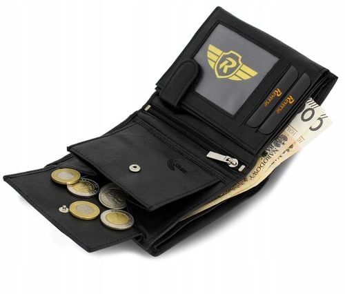 REVERSE Skórzany portfel męski skóra naturalna antykradzieżowy ochrona RFID na Arena.pl