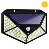 Lampa solarna LED z czujnikiem ruchu i zmierzchu Lampka ogrodowa 100 LED