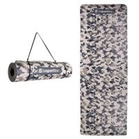 Mata treningowa fitness Camu 173x61x0,8 cm Insportline biało-czarna