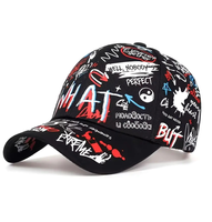 Czapka z daszkiem bejsbolówka graffiti slang damska męska