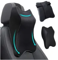 PODUSZKA NA ZAGŁÓWEK POD SZYJĘ GŁOWĘ DO SAMOCHODU KOMFORTOWA MIĘKKA