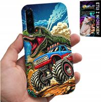 ETUI DO HUAWEI P30 -DINOZAUR W MONSTERTRUCKU WZORY DLA DZIECI
