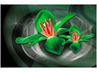 60X40CM ZIELONE KOSMICZNE KWIATY JAKUB BANAŚ OBRAZ