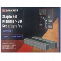 Zszywki Parkside typ 53 14/12 mm do PHET 15 2 długości w paczce