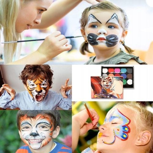 ZESTAW FARB DO MALOWANIA TWARZY CIALA DLA DZIECI na Arena.pl