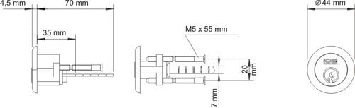 wkładka bębenkowa okrągła wt-01 mosiężna - mp wk t-01 na Arena.pl