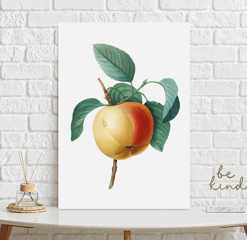 Plakat vintage jabłko kwiat 21x29,7 cm A4 na Arena.pl