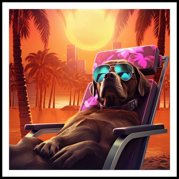 Plakat 70x70cm Lato w Stylu zdjęcie 3