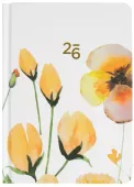 Kalendarz 2026 B6 Tygodniowy, Żółte Kwiaty