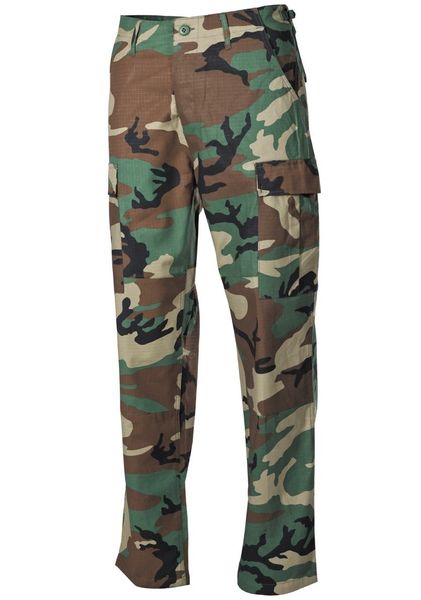 Spodnie US Kampfhose Rip Stop woodland wzmocnienia na kolanach i pośladkach XL zdjęcie 1