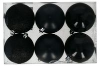 bombka na choinkę 7cm 6szt. czarny