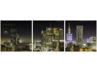 90 80CM OBRAZ T3 ELEM WARSZAWSKIE ŚRÓDMIEŚCIE NOCĄ DRUK ŚCIENNY