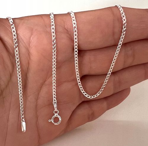 SREBRNY MĘSKI ŁAŃCUSZEK PANCERKA 55cm SREBRO 925 DLA NIEGO na Arena.pl