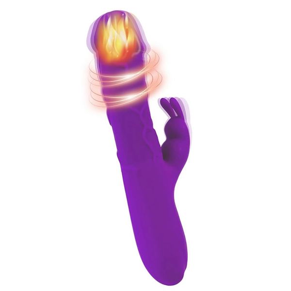 rabbit vibrator - 10 different modes of vibration and heating function zdjęcie 4