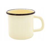 KUBEK EMALIOWANY KREMOWY 12 CM 1150 ML