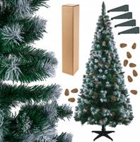 SZTUCZNA CHOINKA SOSNA DIAMENTOWA OŚNIEŻONA 180 cm + STOJAK