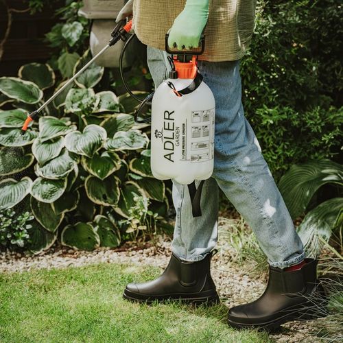 Ręczny OPRYSKIWACZ CIŚNIENIOWY Duża Pojemność 5L REGULACJA Zraszania Lanca na Arena.pl