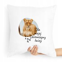 Poduszka Prezent Dla Dziewczyny Mojej Lwicy Z Nadrukiem Ze Zdjęciem