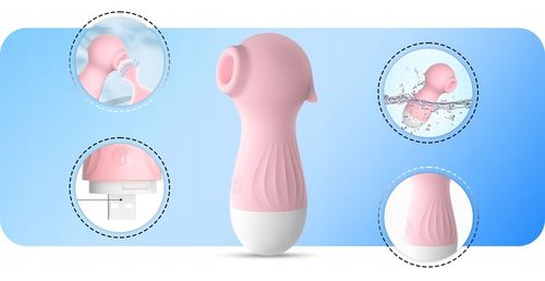 WIBRATOR PINGWINEK SSĄCY MASAŻER PINGWIN DLA PAR ŁECHTACZKA SUTKI PENIS na Arena.pl