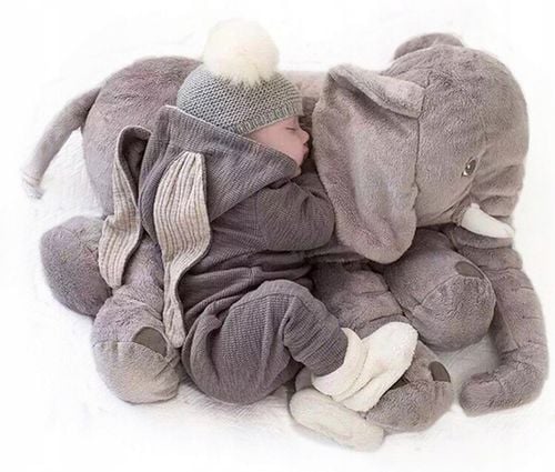 PLUSZOWY SŁOŃ PODUSZKA DUŻY PLUSZAK MIŚ XXL 70cm na Arena.pl