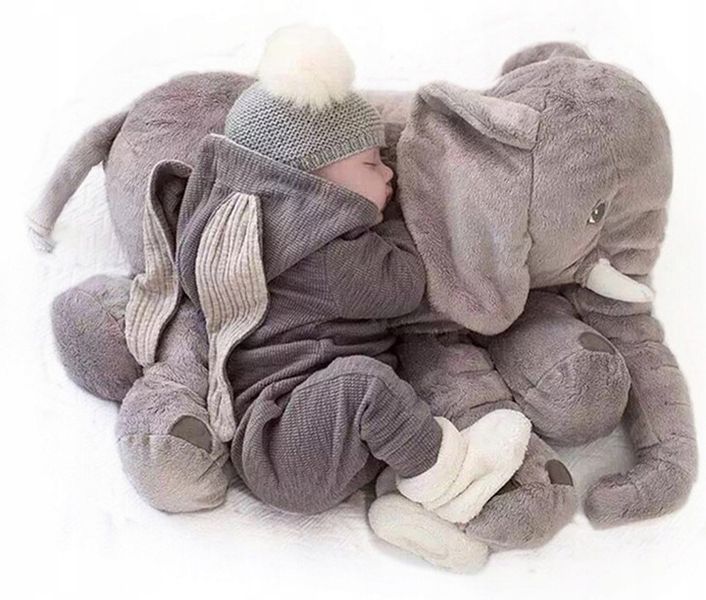 PLUSZOWY SŁOŃ PODUSZKA DUŻY PLUSZAK MIŚ XXL 70cm zdjęcie 3