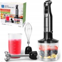 Mocny Blender Ręczny Wielofunkcyjny Metalowy 1000W