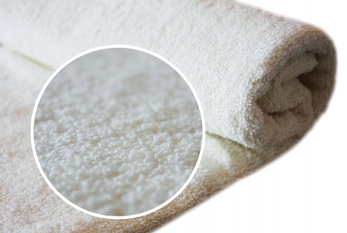 RĘCZNIK Z HAFTEM ecru kremowy beż PREZENT DLA ŻONY 140x70 cm walentynki na Arena.pl