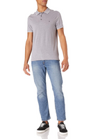 WRANGLER SS REFINED POLO MĘSKI T-SHIRT TORNADO GREY W7MDK570C M