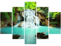 105CM 150CM OBRAZ 5 ELEM WODOSPAD DRUK