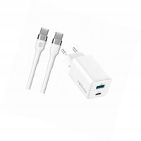 Szybka ładowarka GaN 45W 2 wejścia USB i USB-C z kablem do Realme 8 4G