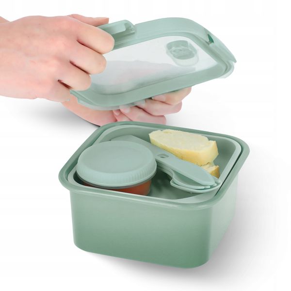 Curver Pojemnik Na Żywność Śniadaniówka Eko 1,1L zdjęcie 4